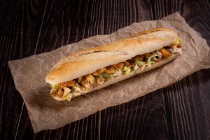 Pulled Pork Cheddar+Csps Bagett